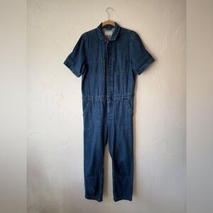 Everlane Short Sleeve Denim Overall